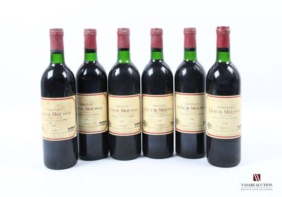 6 bottles Château LYNCH MOUSSAS Pauillac...