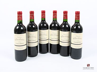 null 6 bottles Château BELLES-GRAVES Lalande de Pomerol 2000
	And. impeccable. N...