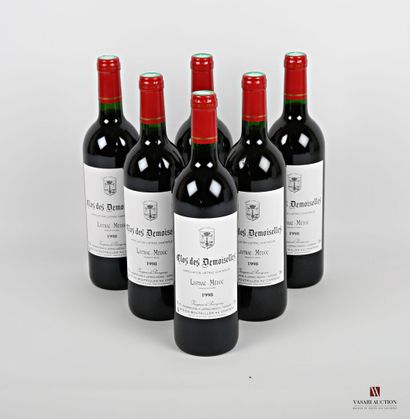 null 6 bouteilles	CLOS DES DEMOISELLES	Listrac	1998
	Et. impeccables. N : 5 mi goulot,...