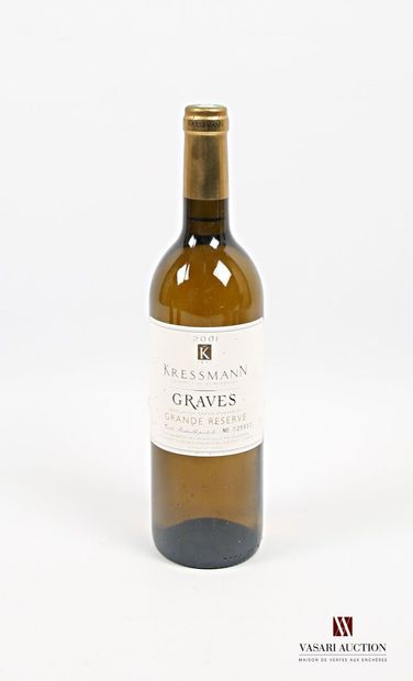 null 1 bouteille	GRAVES blanc "Grande Réserve" mise Kressmann nég.		2001
	Et. un...