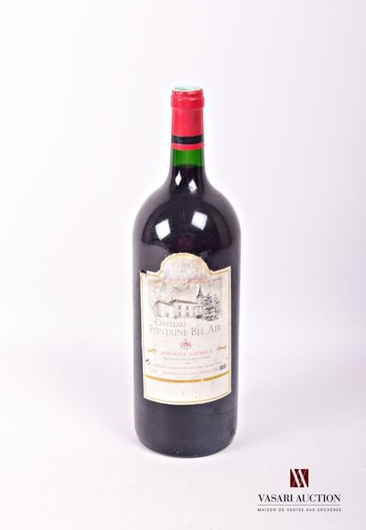 null 1 magnum	Château FONTAINE BEL AIR	Bordeaux Sup	1997
	Et. un peu tachée et un...