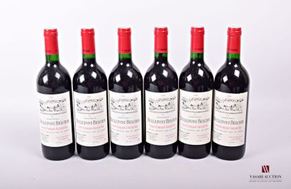 null 6 bottles Château BELLEFONT-BELCIER St Emilion GC 1986
	Et: 4 excellent, 2 slightly...