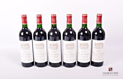 null 6 bouteilles	Château FRANC LA ROUCHONNE	St Emilion	1995
	Et. un peu tachées....