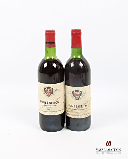 null 2 bottles SAINT EMILION put of Château de Pressac NM
	And. stained. N : high...