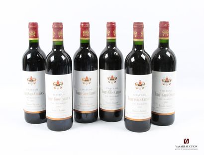 null 6 bottles Château TERREY GROS CAILLOUX St Julien CB 1995
	And. a little stained....