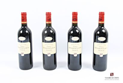 null 4 bottles Château PÉDESCLAUX Pauillac GCC 2000
	Et: 3 impeccable, 1 slightly...