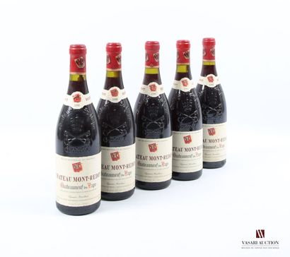 null 5 bouteilles	CHATEAUNEUF DU PAPE Château de Mont Redon		1996
	Et. à peine tachées....