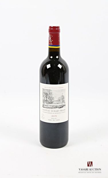 null 1 bouteille	Château DUHART MILON	Pauillac GCC	2015
	Présentation et niveau ...