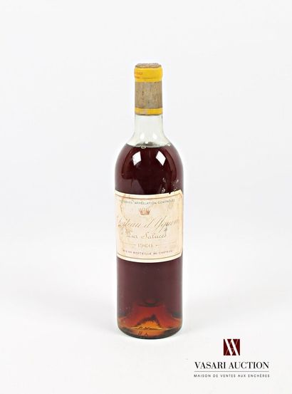 null 1 bottle Château d'YQUEM 1er Cru Sup Sauternes 1960
	Et. stained and a little...