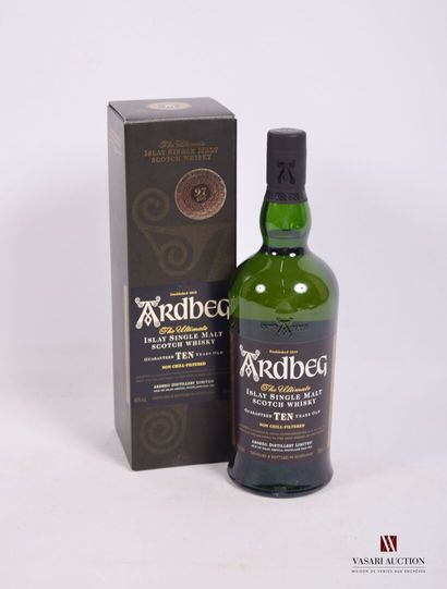 null 1 Bottle Islay Single Malt Scotch Whisky ARDBEG 10 years old
	70 cl - 46°. Presentation...