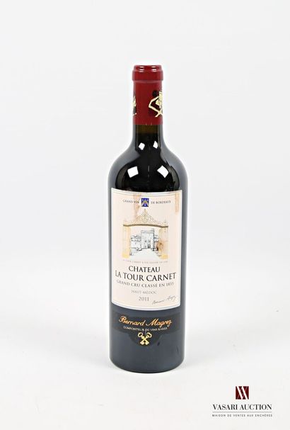 null 1 bouteille	Château LA TOUR CARNET	Haut Médoc GCC	2011
	Et. tachée. N : mi ...