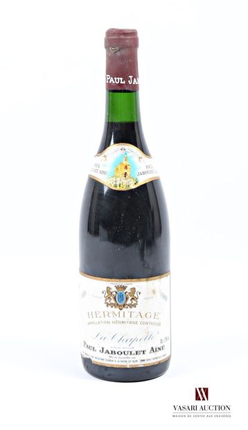 null 1 bouteille	HERMITAGE LA CHAPELLE mise P. Jaboulet		1988
	Et. un peu fanée et...