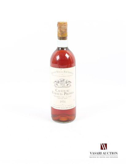 null 1 bouteille	Château RABAUD PROMIS	Sauternes 1er GCC	1976
	Et. un peu tachée....