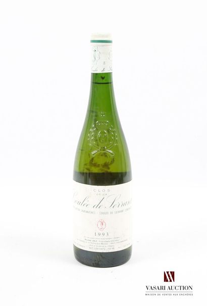 null 1 bottle SAVENNIÈRES Clos de la Coulée de Serrant 1993
	And. a little stained....