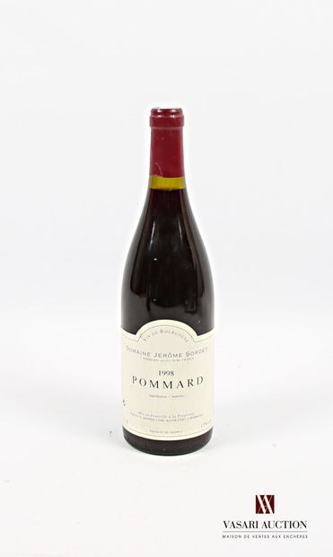 null 1 bottle POMMARD put Domaine Jérôme Sordet 1998
	And. a little stained. N: 1...