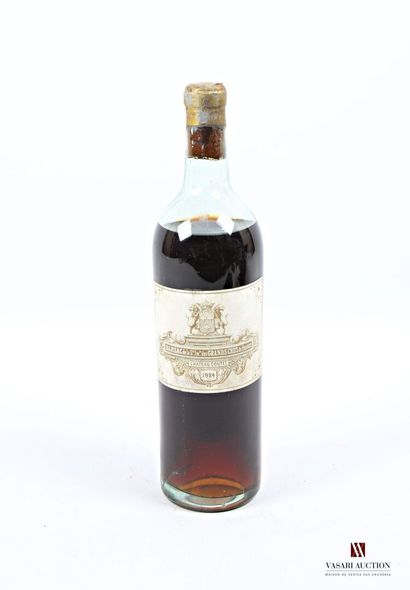 null 1 bouteille	Château COUTET	Barsac 1er GCC	1924
	Et. fanée, tachée et un peu...