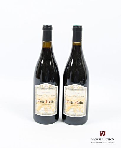 null 2 bottles CÔTE RÔTIE mise Patrick Jasmin Vit. 2009
	And. a little stained. N:...