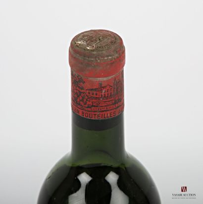 null 1 bottle Château LAFITE ROTHSCHILD Pauillac 1er GCC 1954
	Stained, faded and...