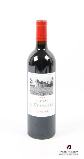 null 1 bottle Château L'EVANGILE Pomerol 2013
	Et. slightly stained. N: half nec...