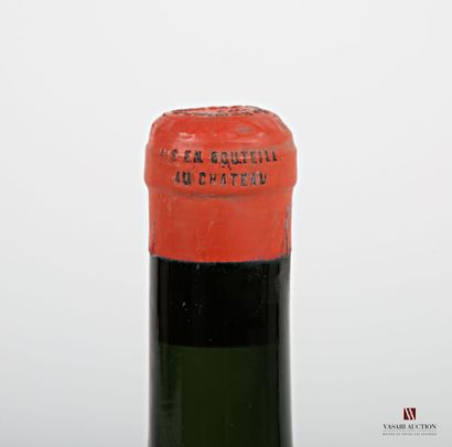 null 1 bouteille	Château PAVIE	St Emilion 1er GCC	1918
	Et. un peu fanée et un peu...