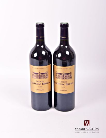 null 2 bottles Château CANTENAC BROWN Margaux GCC 2010
	And. excellent. N: half ...