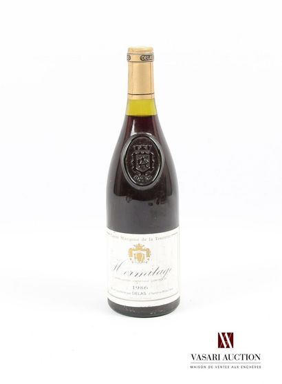 null 1 bouteille	HERMITAGE rouge Marquise de la Tourette mise Delas		1986
	Et. tachée....