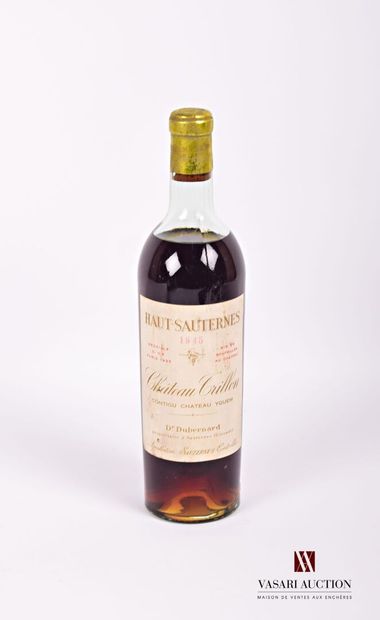 null 1 bottle Château TRILLON Haut Sauternes 1945
	Contiguous Ch. d'Yquem. And. a...