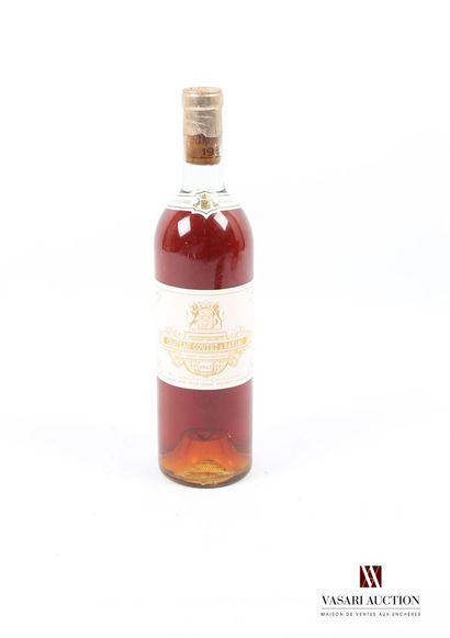 null 1 bouteille	Château COUTET	Barsac 1er GCC	1962
	Et. excellente. N : bas goulot/...
