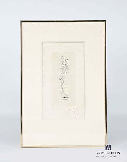 null DALI Salvador (1904-1989)
Anthropomorphic form with flowers
Engraving
Annotated...