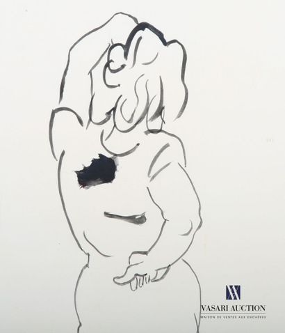 null AMBROGIANI Pierre (1907-1985)
Woman of back the hand in the hair
Ink on paper
Signed...