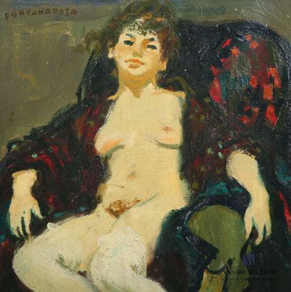 null FONTANAROSA Lucien Joseph (1912-1975)
Nude with bathrobe
Oil on canvas
Signed...