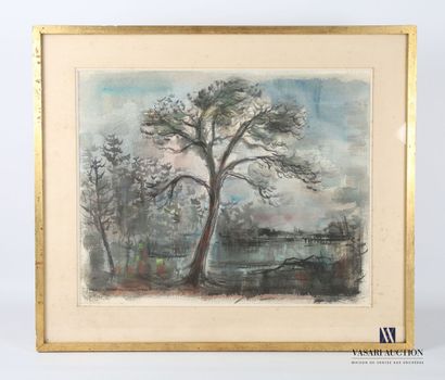 null CARRERE Jean Gérard (born in 1922)
Nocturne
Watercolor on paper
Signed lower...