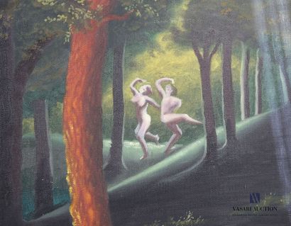 null BONNAREL Bernard (1950)
Orgy in the woods
Oil on canvas
Signed lower right
89,5...