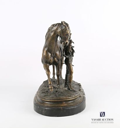 null MÈNE Pierre-Jules (1810-1879)
The Winner !!!
Bronze with brown patina
Signed...