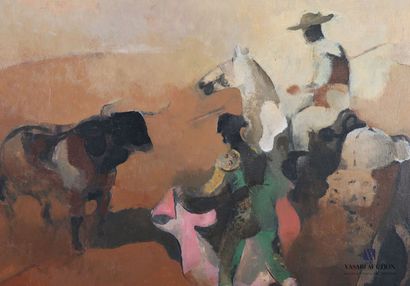 null RUIZ PIPO Manolo (1929-1999)
The picador
Oil on canvas
Signed lower right
46...