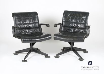 null SAPPER Richard (1932-2015) - KNOLL (publisher)
Pair of office chairs in black...