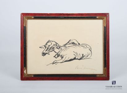 AMBROGIANI Pierre (1907-1985)
Goat 
Ink on...