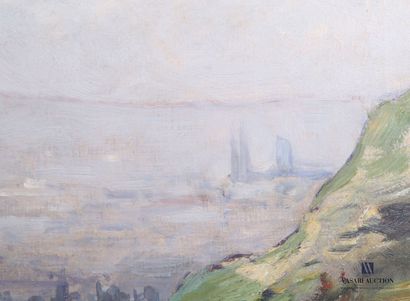 null TORHNLEY William Georges (1857-1935)
Vue de la cathédrale dans la brume
Huile...