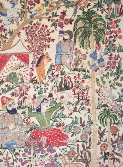 null Kirman carpet (cotton warp and weft, wool pile), Southeast Persia, circa 1920
190...