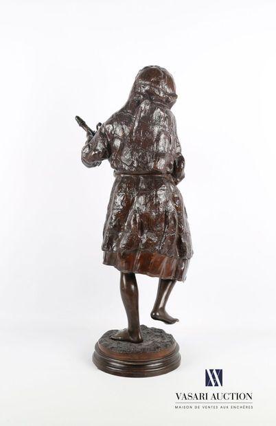 null CORDIER Charles (1827-1905), after
Cimboa player
Bronze with brown patina
Signed...