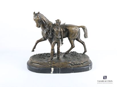 null MÈNE Pierre-Jules (1810-1879)
The Winner !!!
Bronze with brown patina
Signed...
