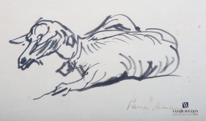 null AMBROGIANI Pierre (1907-1985)
Chèvre 
Encre sur papier
Signée en bas à droite
22...