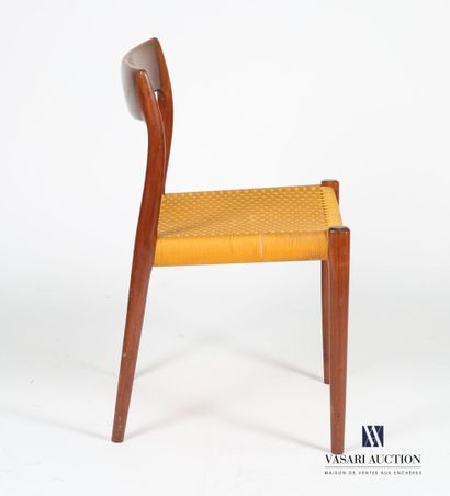 null NIELS OTTO MOLLER (1920-1982) - Edition J.L MOLLER
Six chairs in natural wood,...