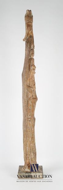 null MAURIN Hugues (1925-2017)
Maternity 
Wood and fibers
Signed at the bottom
Base...