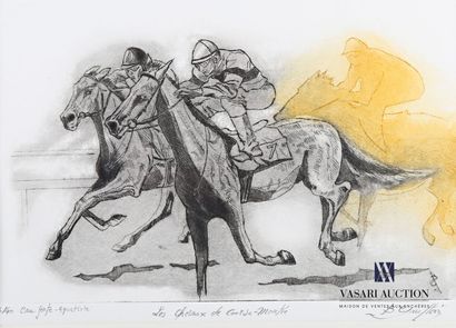 null GAULTIER Bertrand (born in 1951)
Mounted race
Etching - Aquatint
Numbered 3/40...