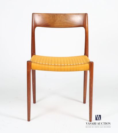 null NIELS OTTO MOLLER (1920-1982) - Edition J.L MOLLER
Six chairs in natural wood,...