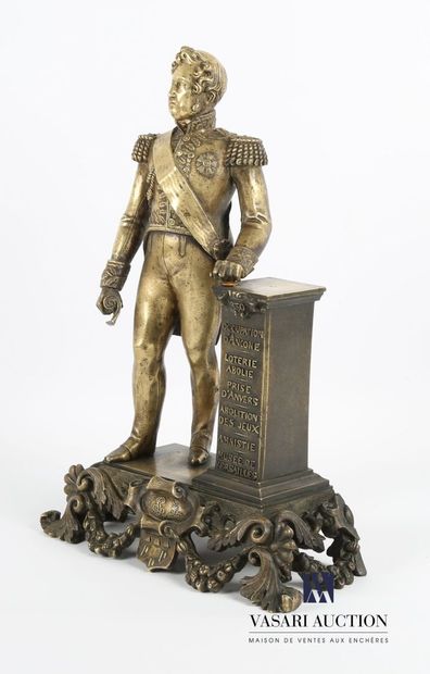 null Bronze subject commemorating the accession to the throne of France by Louis-Philippe...