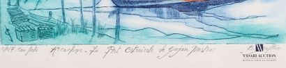 null GAULTIER Bertrand (born in 1951)
Arcachon - The Oyster Port of Gujan Mestras
Etching
Artist's...