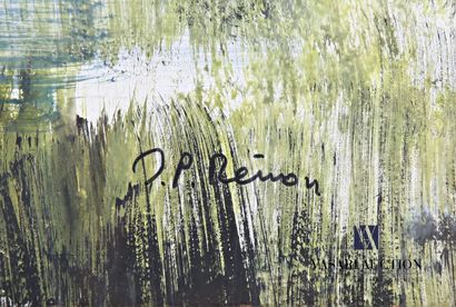 null RÉMON Jean-Pierre (born in 1928)
Lake landscape with a mill
Mixed media on paper
Signed...