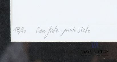 null GAULTIER Bertrand (born 1951)
Henri de Toulouse Lautrec in Malromé
Etching and...